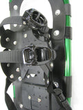 Adventure 25" Snowshoes Package - Good for 110-160 lbs) with Green Poles & Black Carry-Bag